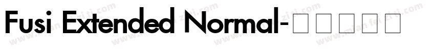 Fusi Extended Normal字体转换